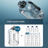 Large Capacity Fitness Water Bottle (with Straw)