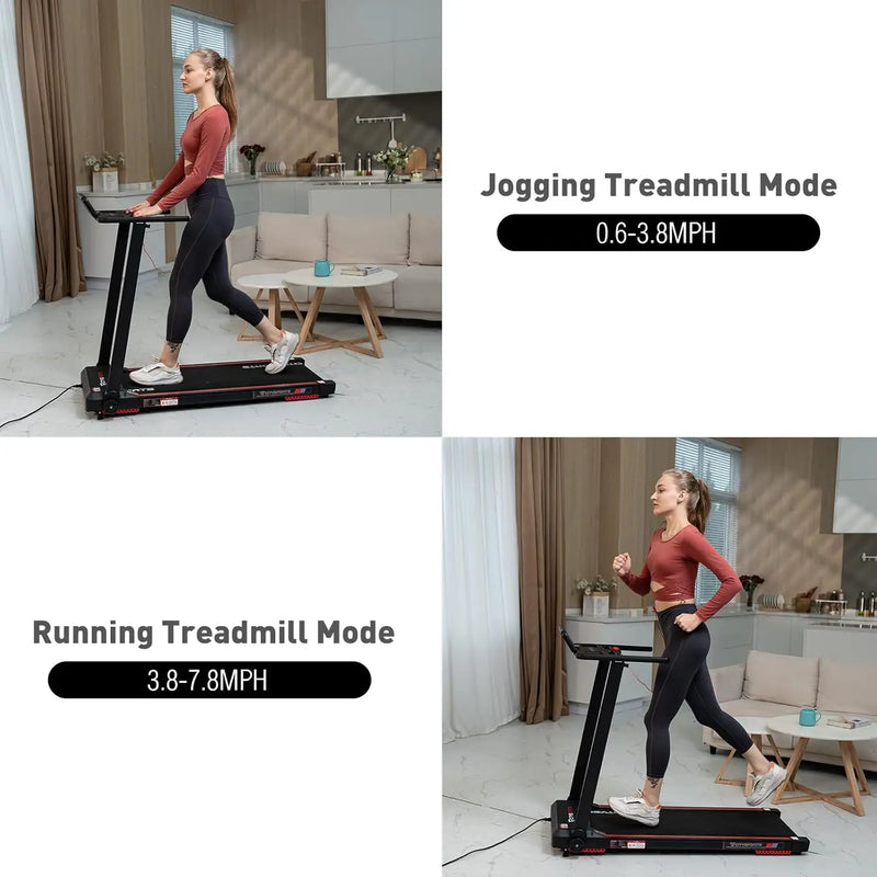 2 in 1 Folding Portable Treadmill