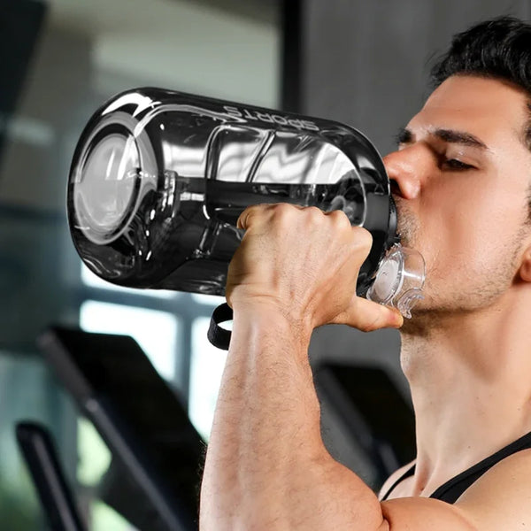 Large Capacity Fitness Water Bottle (with Straw)